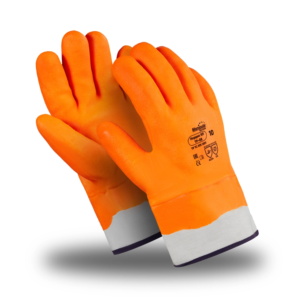 фото перчатки manipula specialist® нордик кп (джерси+пенополиуретан+пвх), тр-08/wg-785