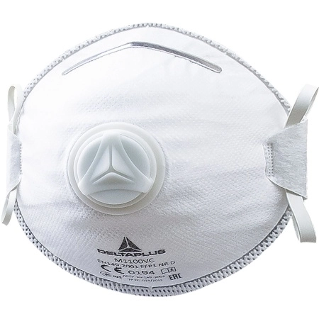 фото респиратор одноразовый с клапаном (ffp1) delta plus m1100v
