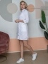 фото халат женский симпл-001 (тк.смесовая,120) medline, белый