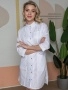 фото халат женский симпл-001 (тк.смесовая,120) medline, белый